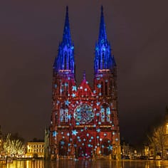 our-journey-01 Kerstverlichting buiten projectie